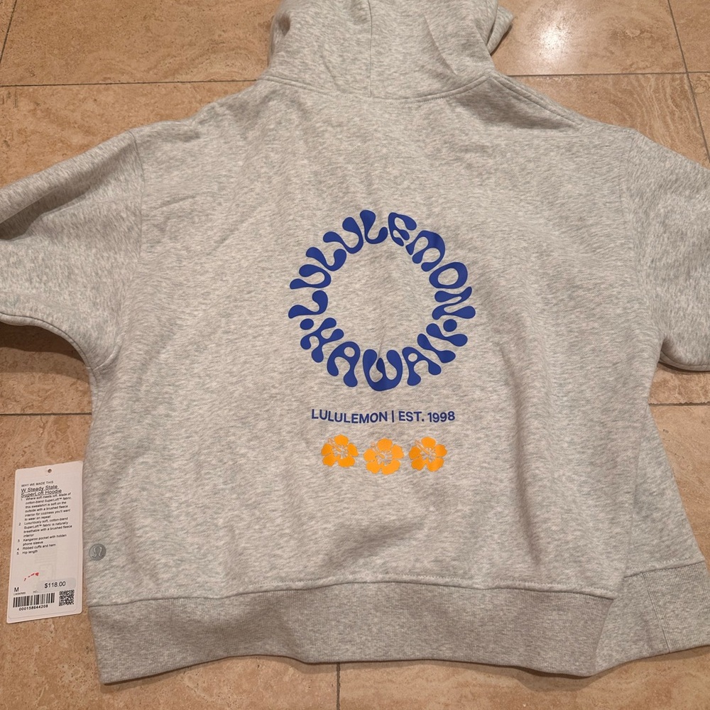 NWT Lululemon Hawaii Steady State Hoodie Women’s  Hawaii Exclusive Rare - Size M